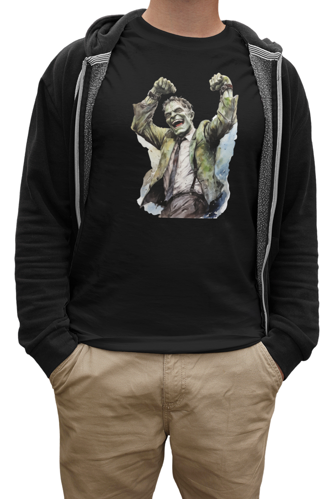 Monster Groove: Dancing Frankenstein Unisex Black T-Shirt