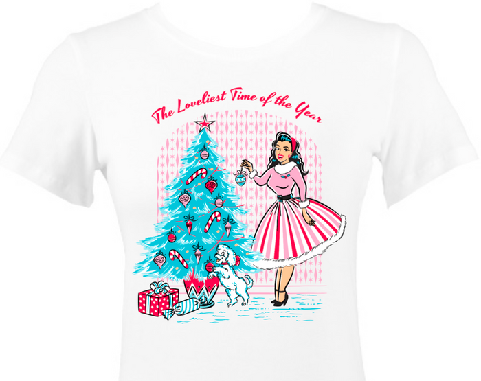 Rockin Around the Blue Christmas Tree Holiday T-Shirt