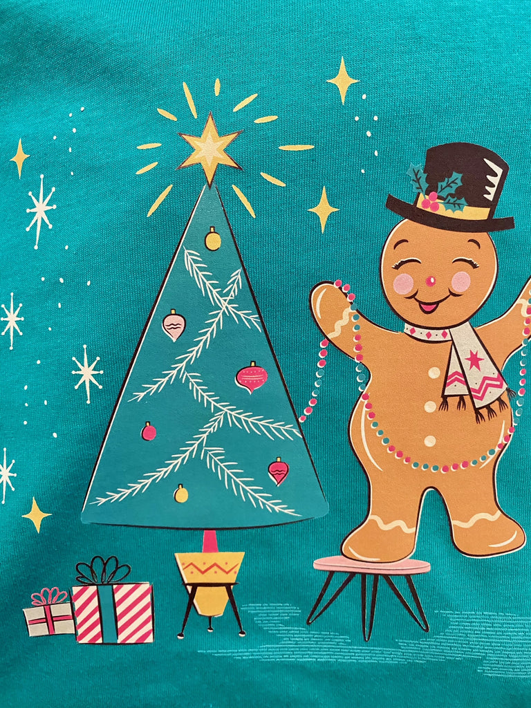 Retro Gingerbread Christmas Cuties Tee