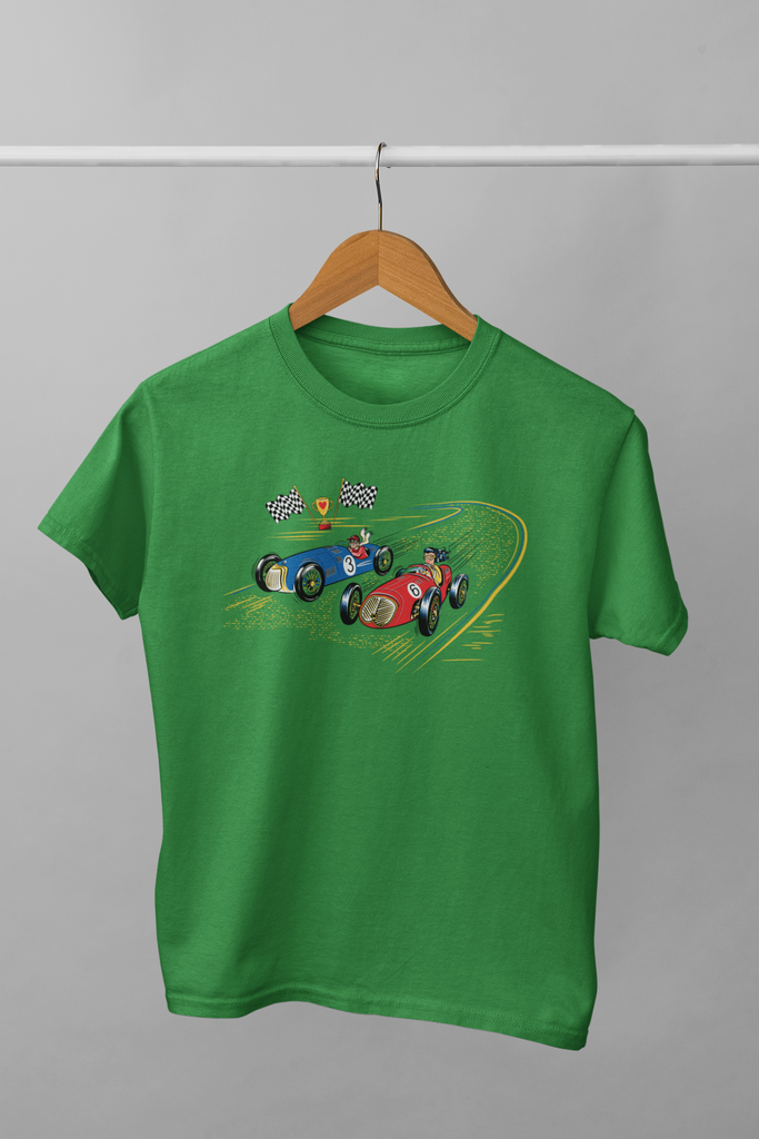 Grand Prix Motor Raceway Speed Racer Green Ladies T-Shirt