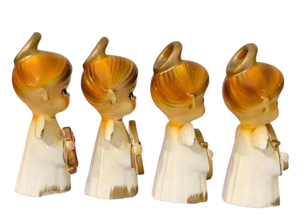 Vintage NOEL Choir Angels Figurines 1950s Capri Creations Japan MCM