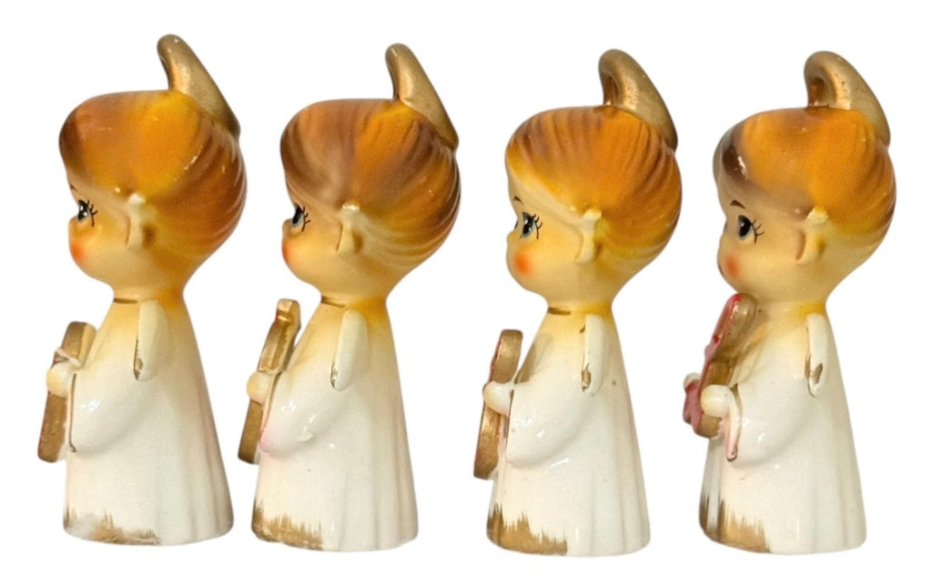 Vintage NOEL Choir Angels Figurines 1950s Capri Creations Japan MCM