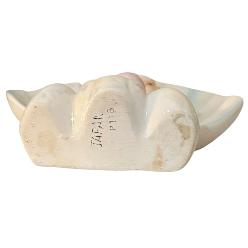 Vintage Norcrest Mermaid Wall Plaque  Pink Shell MCM Japan 1950s P116