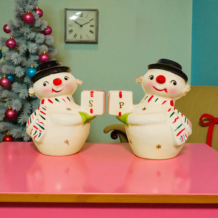 Holt Howard Snowman Salt and Pepper Shakers