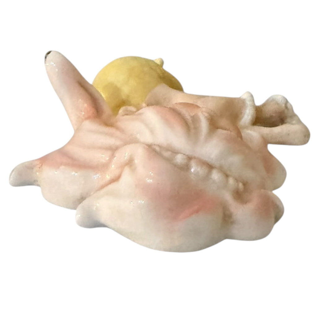Vintage Lefton Mermaid Wall Plaques Rare Set of 3 Pink Yellow MCM Japan Kitsch Retro Bathroom