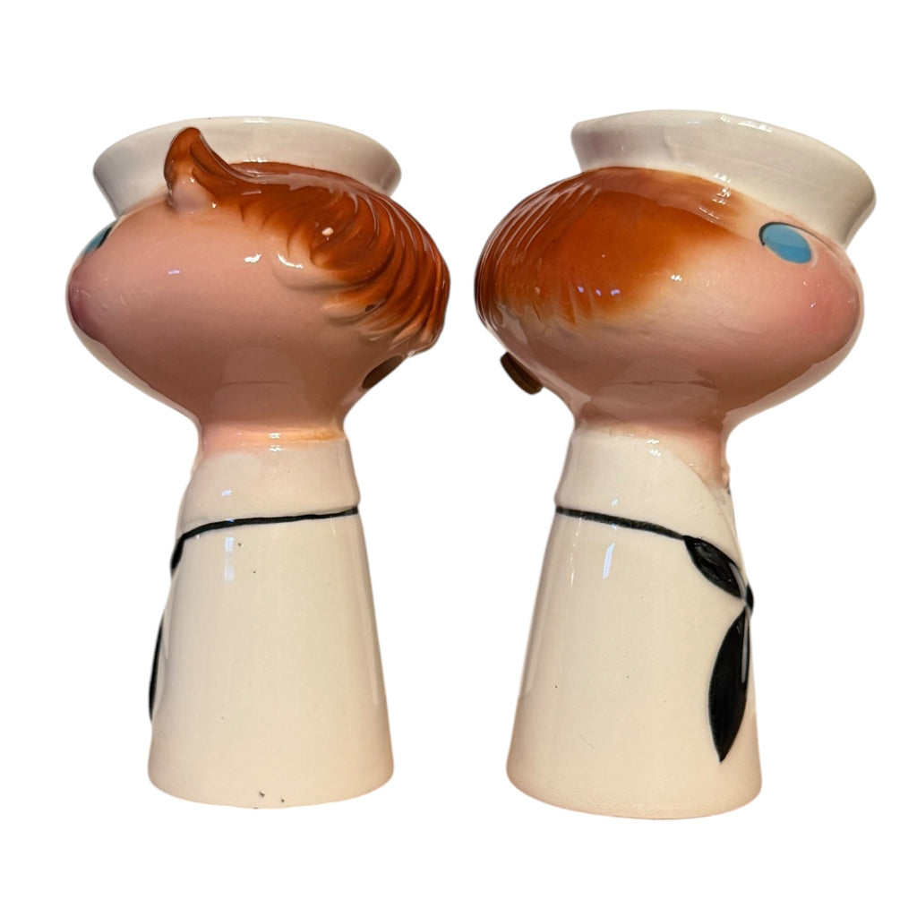 Vintage Holt Howard Bell Bottom Gobs Sailor Salt and Pepper Shakers Pixieware Figurines 1960 Japan MCM