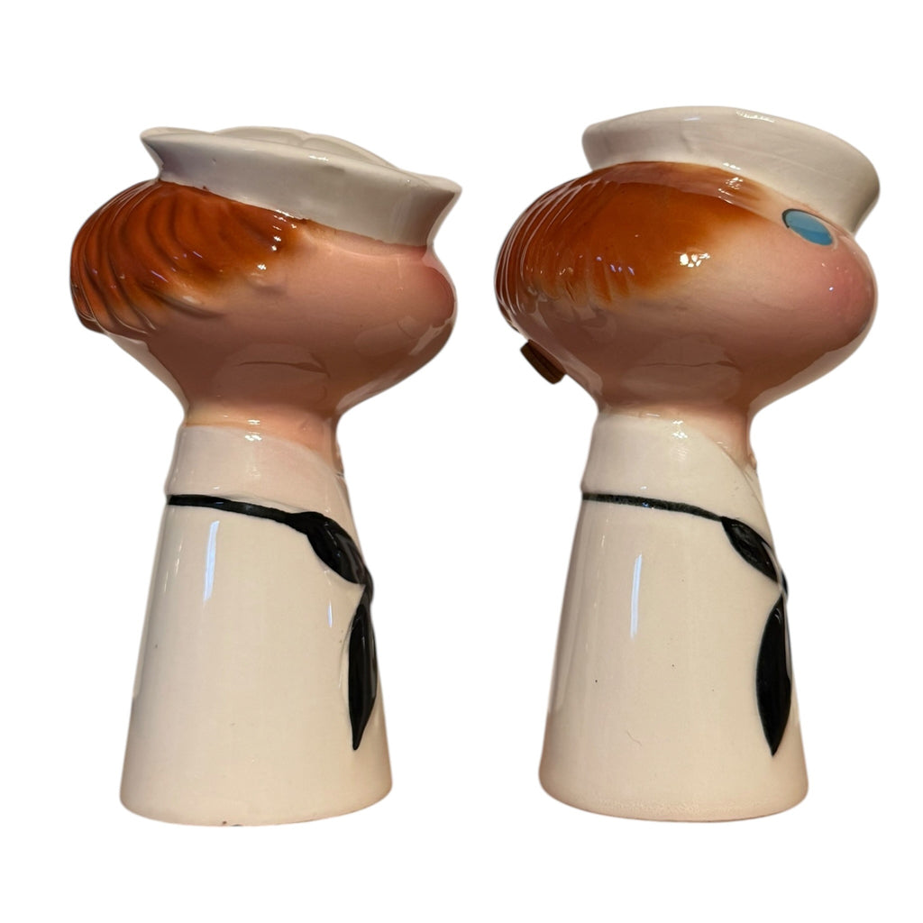 Vintage Holt Howard Bell Bottom Gobs Sailor Salt and Pepper Shakers Pixieware Figurines 1960 Japan MCM