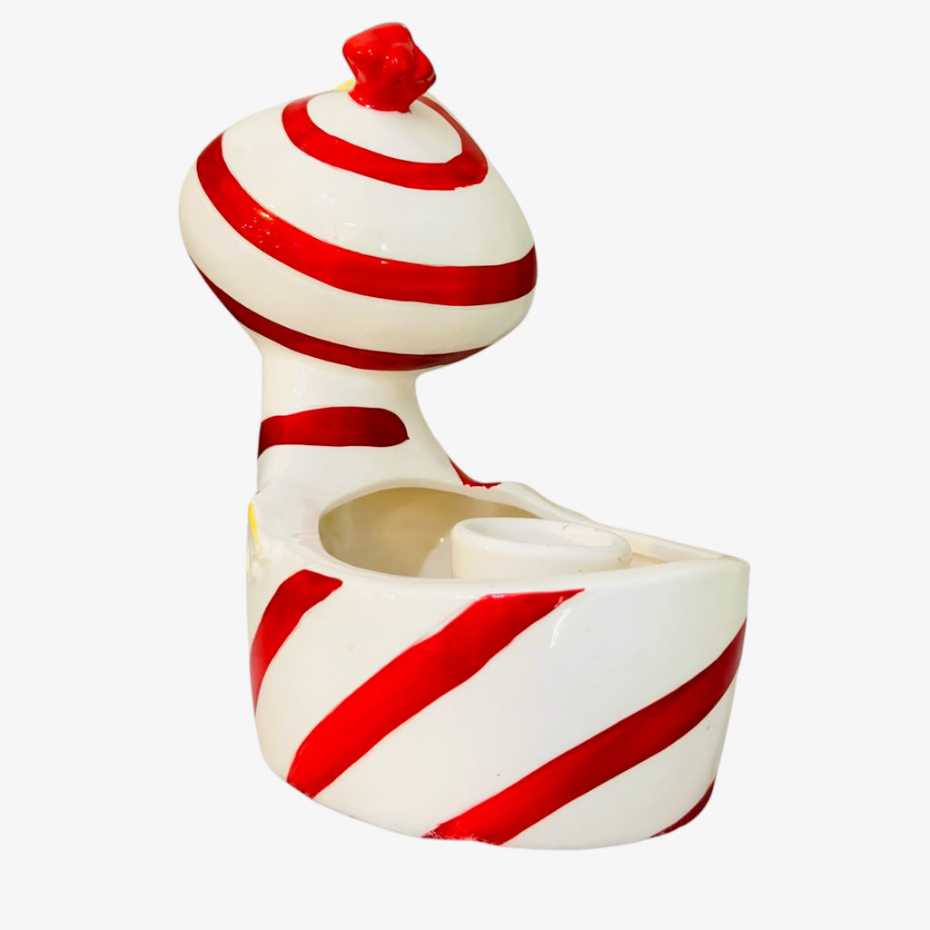 Vintage Holt Howard Lil’ Candy Cane Angel Planter and Candle Holder MCM Japan