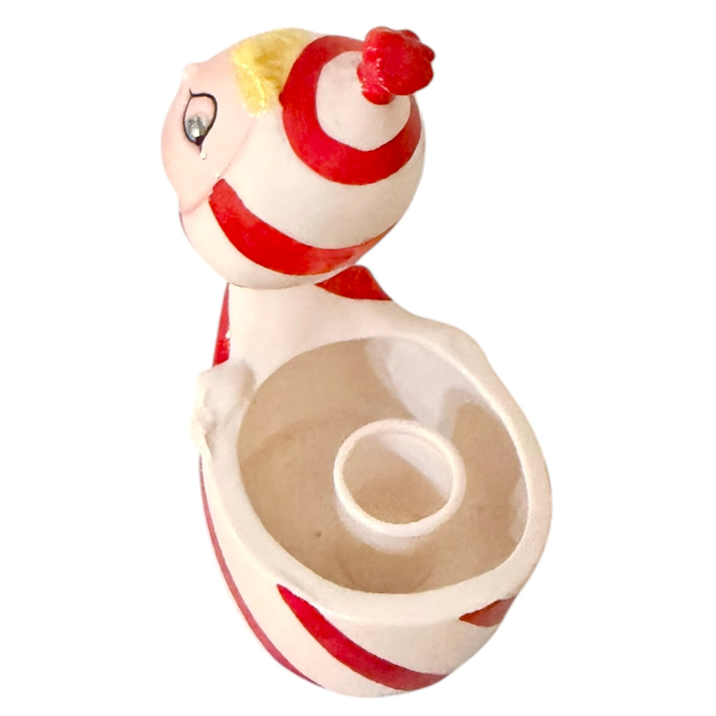 Vintage Holt Howard Lil’ Candy Cane Angel Planter Candle Holder MCM Japan Kitsch