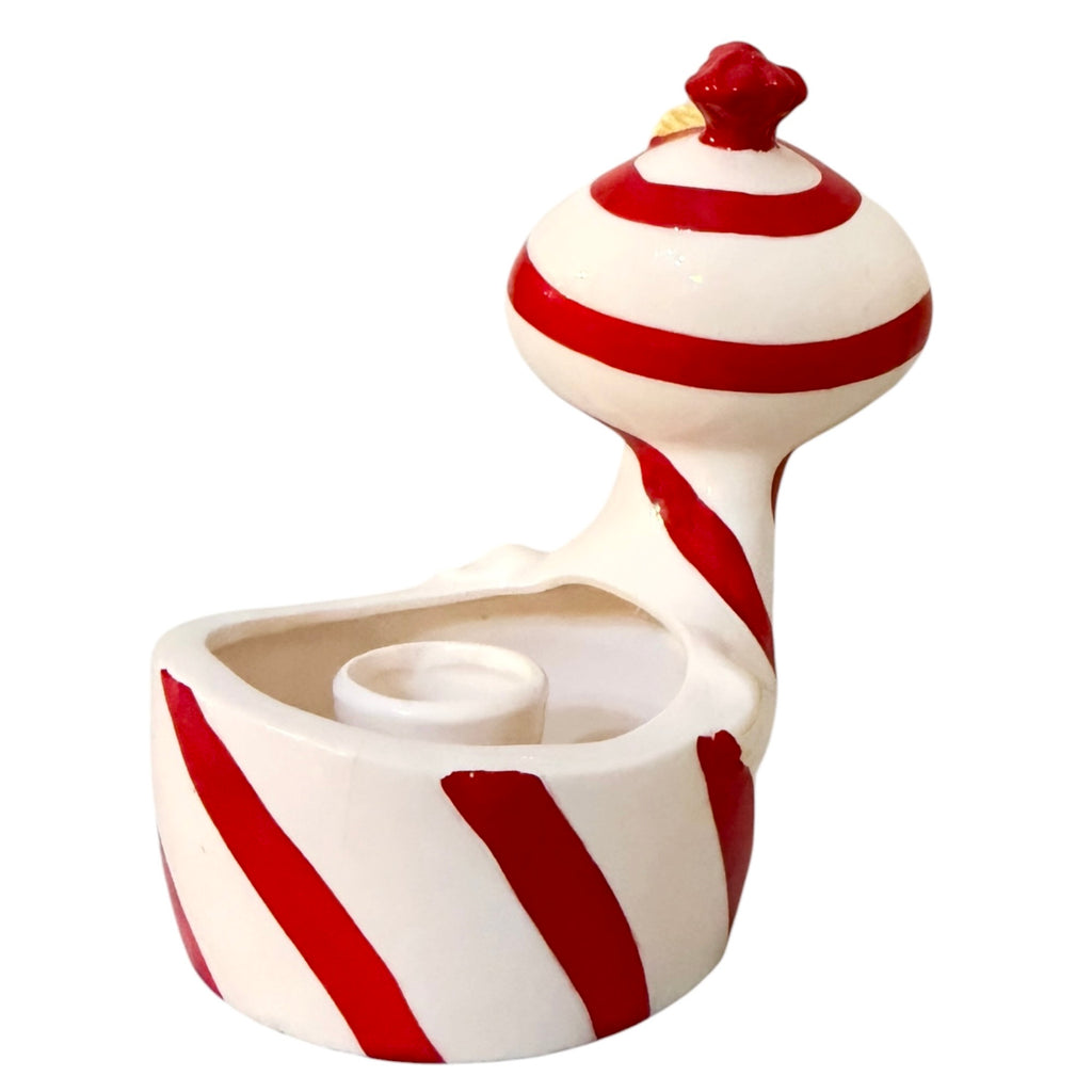 Vintage Holt Howard Lil’ Candy Cane Angel Planter Candle Holder MCM Japan Kitsch