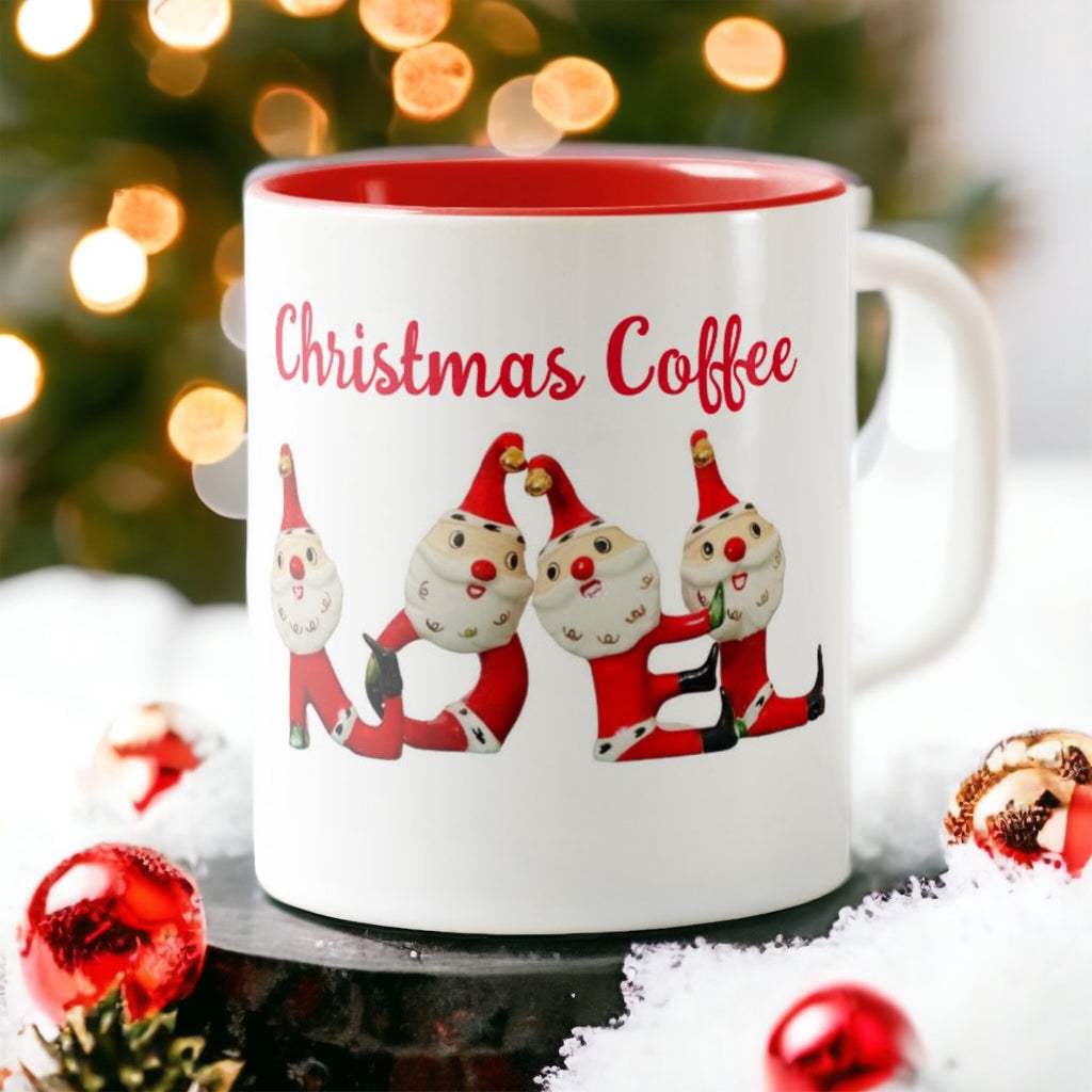 Holt Howard NOEL Santas Coffee Mug Mid-Century