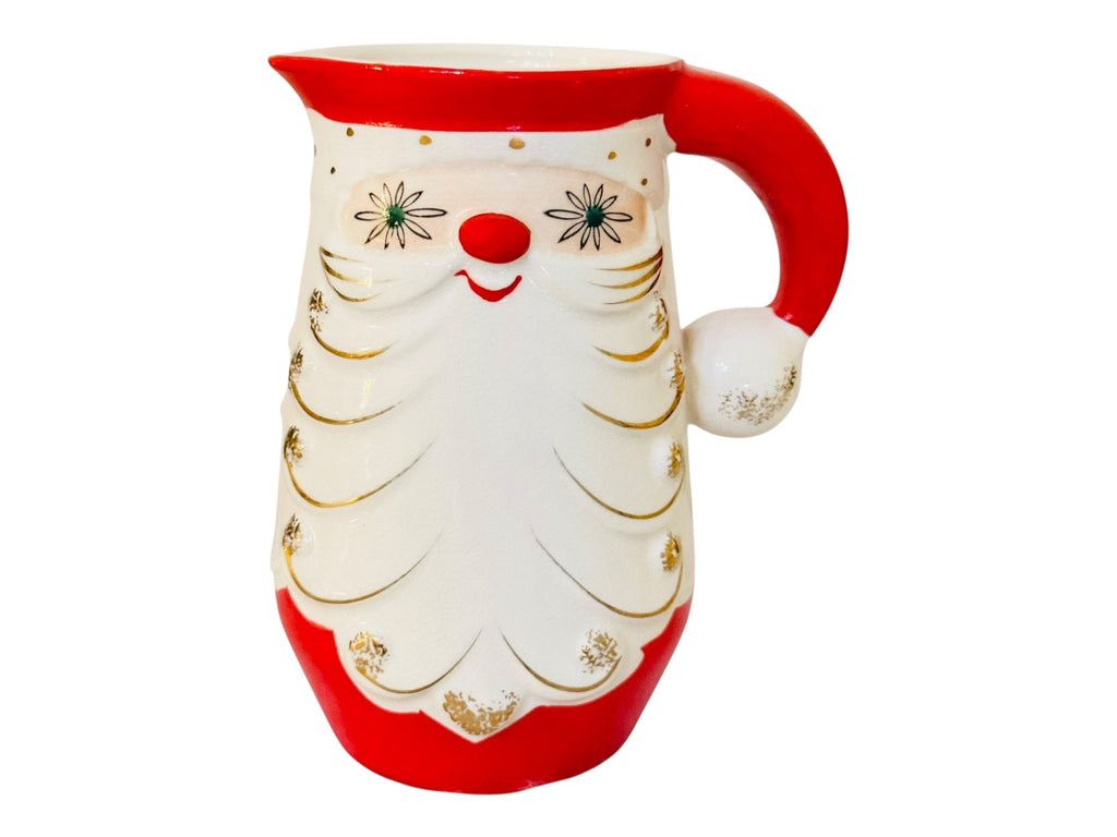 Vintage Holt Howard Starry Eyed Santa Pitcher MCM Christmas 1960 Japan RARE
