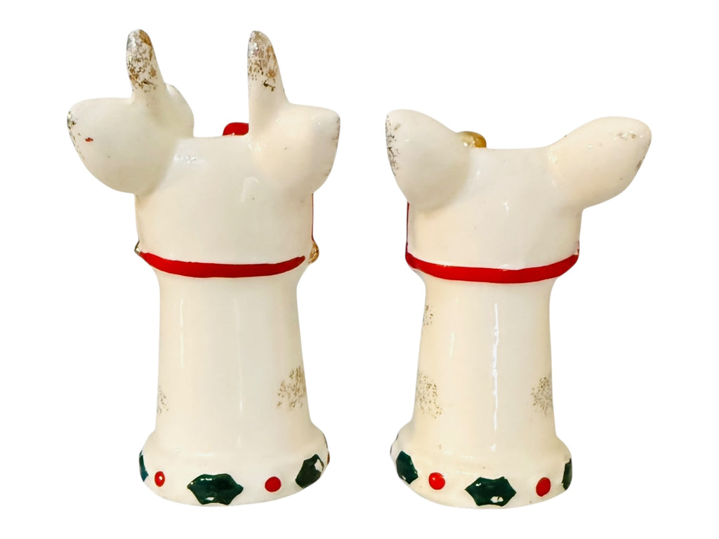 Vintage Holt Howard Christmas Reindeer Salt and Pepper Shakers Japan MCM 1950s