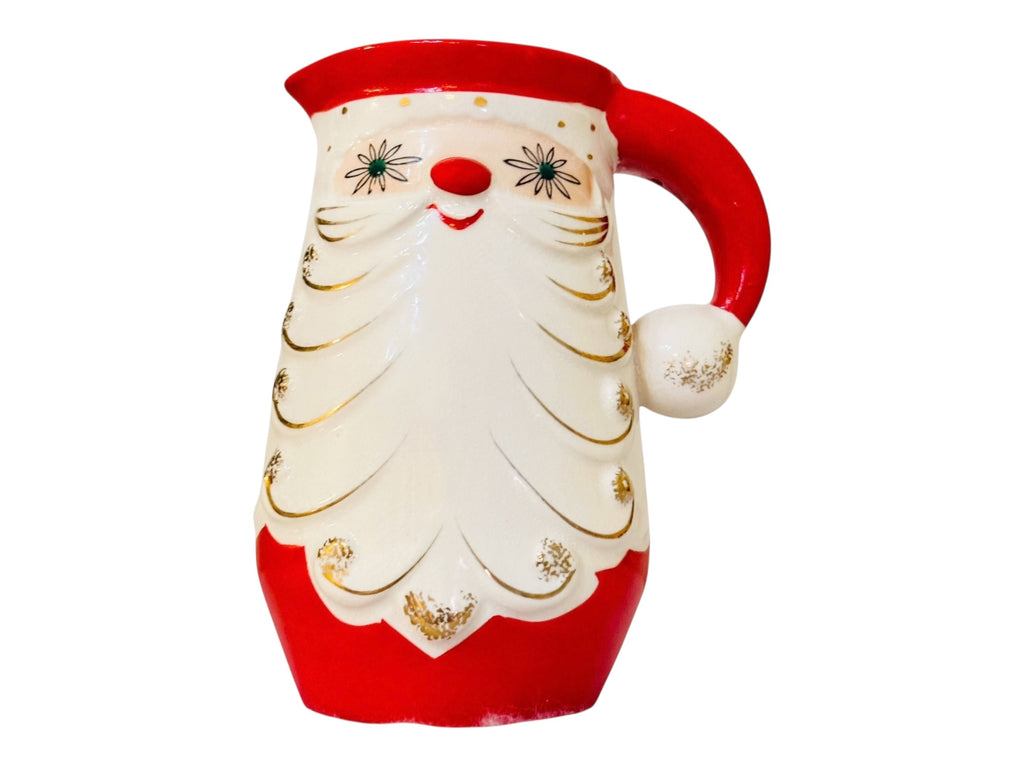 Vintage Holt Howard Starry Eyed Santa Pitcher MCM Christmas 1960 Japan RARE