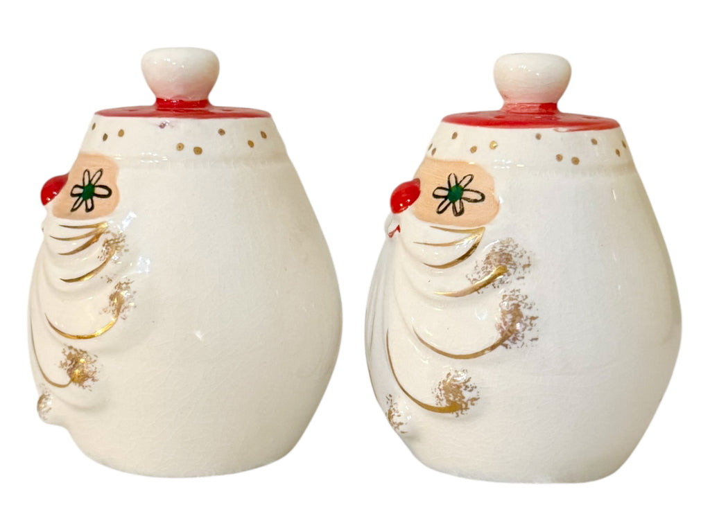 Vintage Holt Howard Starry Eyed Santa Salt and Pepper Shakers Japan MCM 1960s RARE