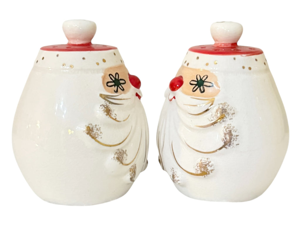 Vintage Holt Howard Starry Eyed Santa Salt and Pepper Shakers Japan MCM 1960s RARE