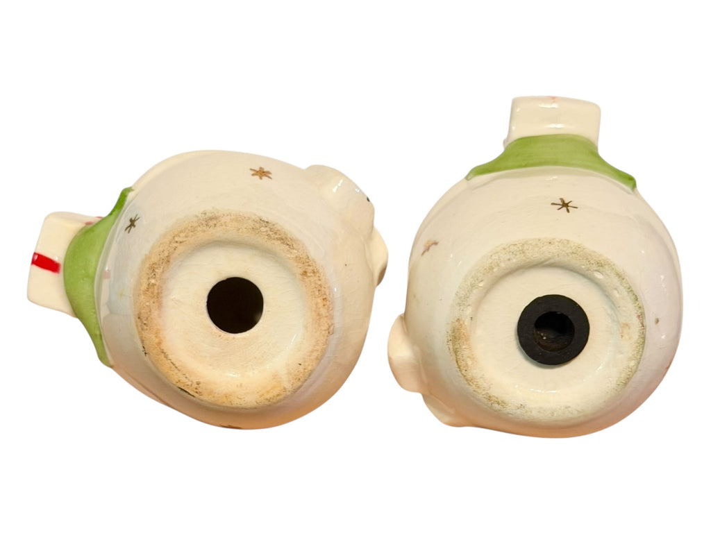Vintage Holt Howard Jolly Christmas Snowman Salt and Pepper Shakers Mid-Century Modern Japan
