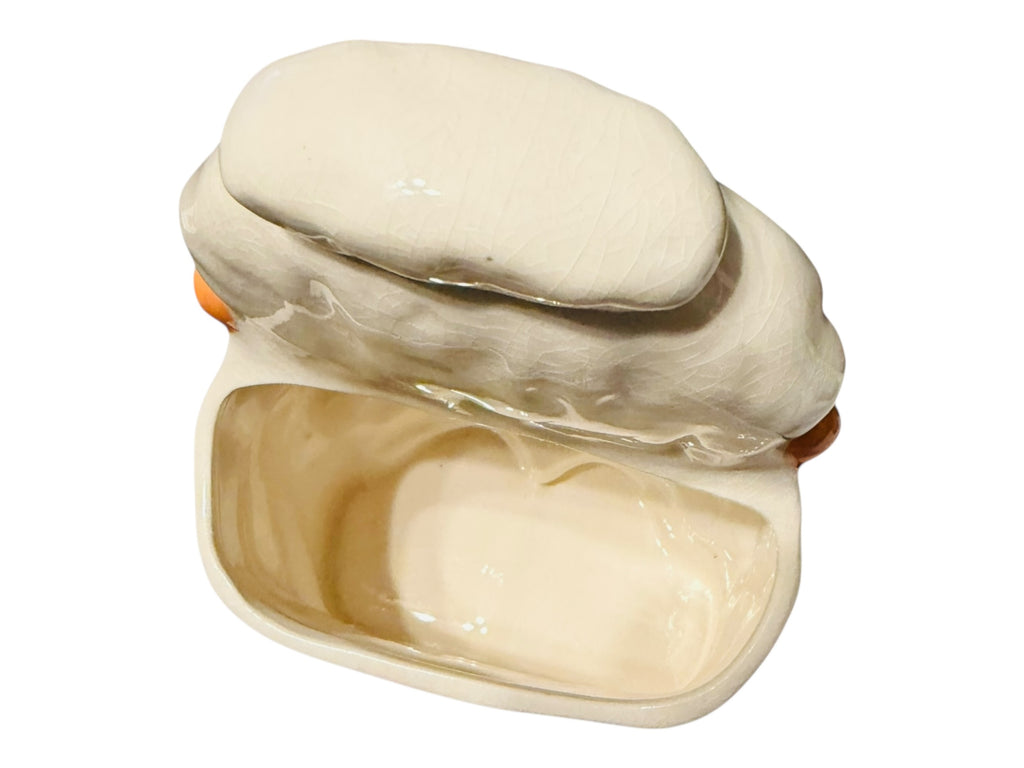 Vintage Holt Howard NOEL Santa & Mrs. Claus Planter Candy Cane Holders MCM Christmas Japan RARE 1950s