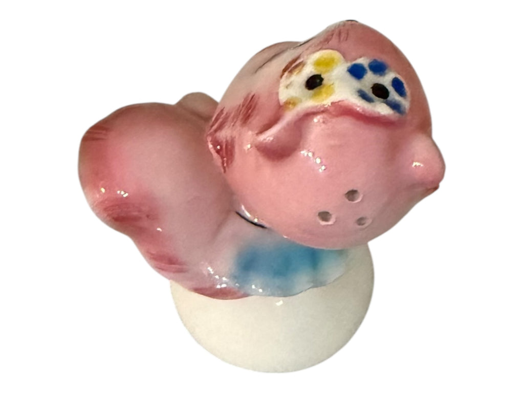 Vintage PY Pink Squirrel Ballerina Single Salt Pepper Shaker MCM Japan Kitsch 1950s