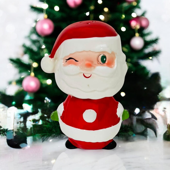 Vintage Holt Howard Winking Santa Stacked Salt and Pepper Shakers MCM 1959 Japan Figurine