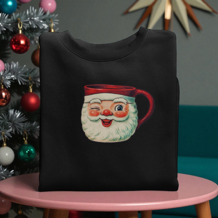 Santa Mug Crewneck Sweatshirt Holt Howard Christmas - Unisex