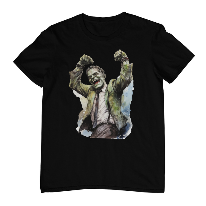 Monster Groove: Dancing Frankenstein Unisex Black T-Shirt