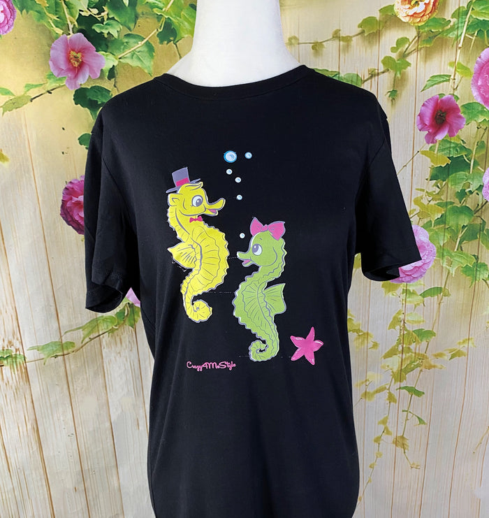 Vintage Style Seahorse Under the Sea T-Shirt