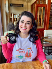 Mid-Century Modern Coffee Time White T-Shirt