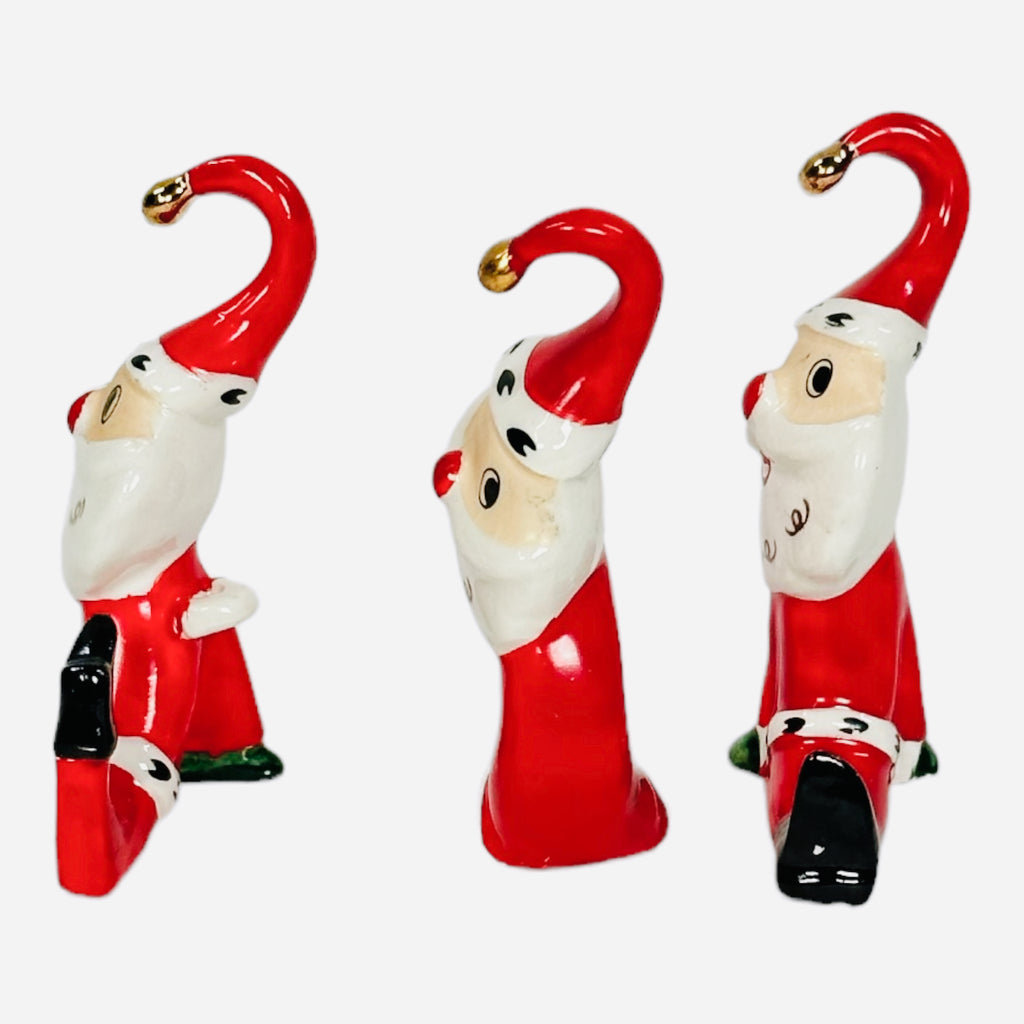 Vintage Christmas Holt Howard NOEL Santa’s Figurines Ornaments 1959 Japan Set of 3 NOL