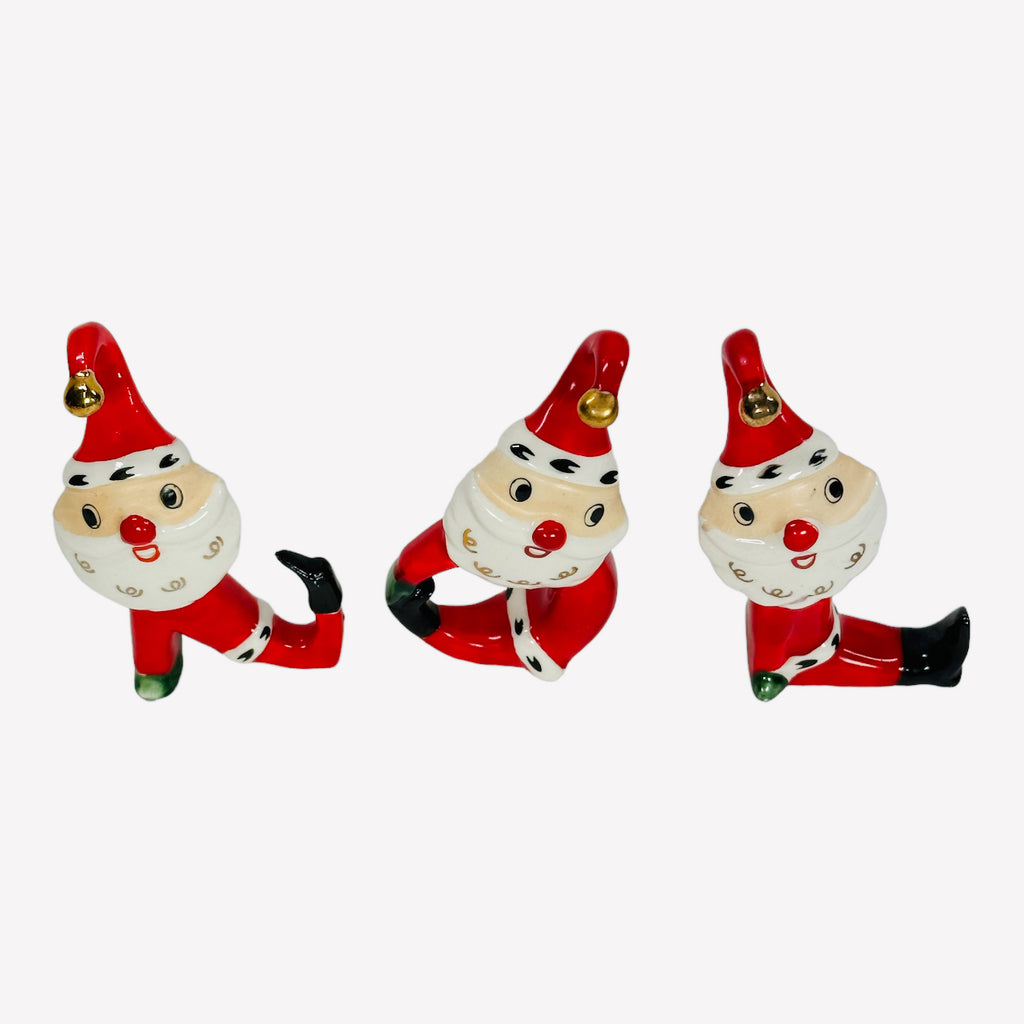 Vintage Christmas Holt Howard NOEL Santa’s Figurines Ornaments 1959 Japan Set of 3 NOL