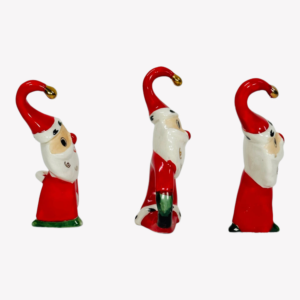 Vintage Christmas Holt Howard NOEL Santa’s Figurines Ornaments 1959 Japan Set of 3 NOL