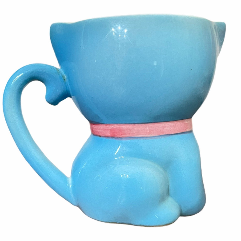 Vintage NORCREST Blue Cat Creamer Pitcher 1950s PY Japan