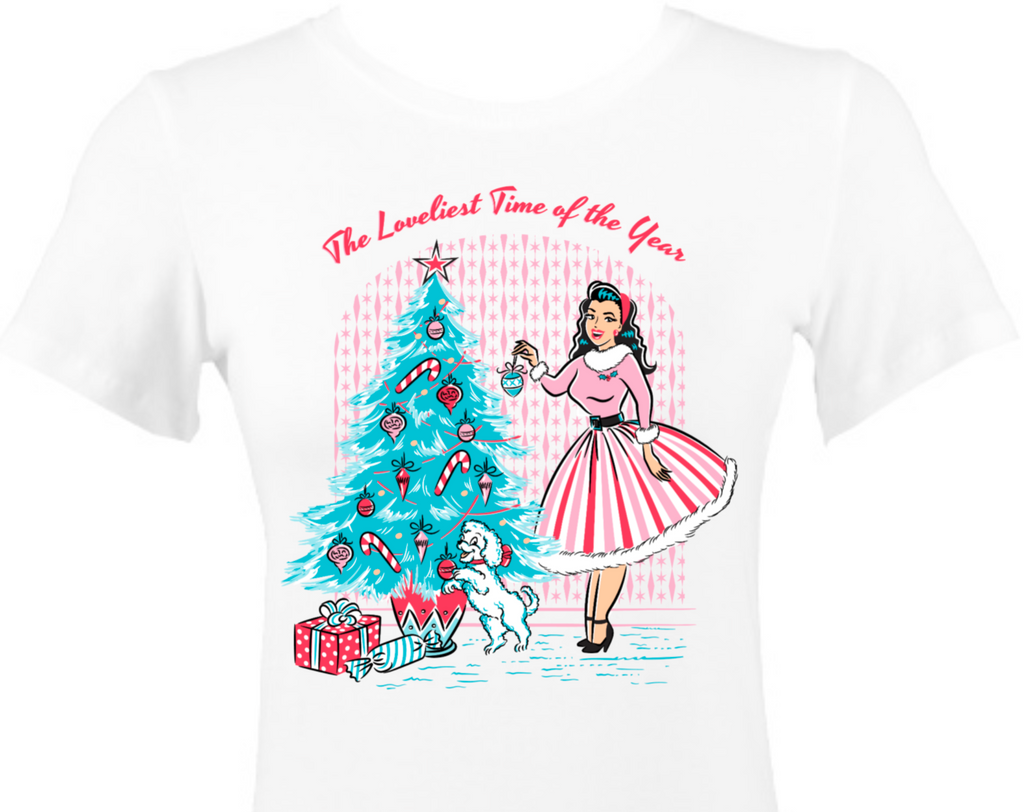 Rockin Around the Blue Christmas Tree Holiday T-Shirt
