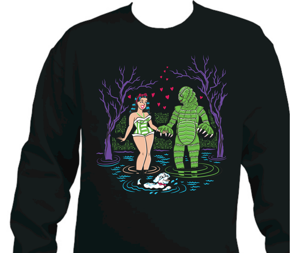 Creature From The Black Lagoon Sweatshirt Swamp Love Sweater