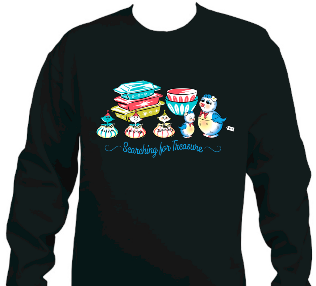 Amazing Bluebird, Pyrex, Holt Howard, Collector Sweatshirt Sweater