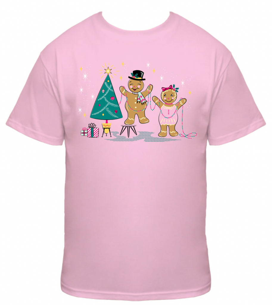 Kids Sweet Pink Gingerbread T-Shirt