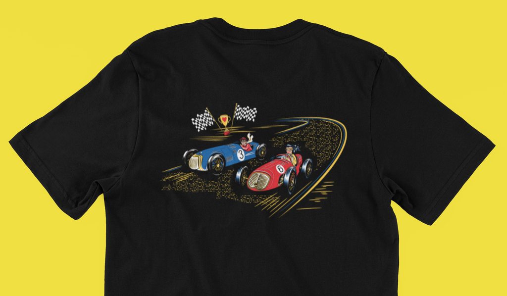 Grand Prix Motor Raceway Speed Racer Black Men's Unisex T-Shirt
