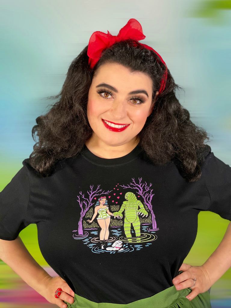 Retro Pinup Horror Rockabilly Creature From The Black Lagoon 