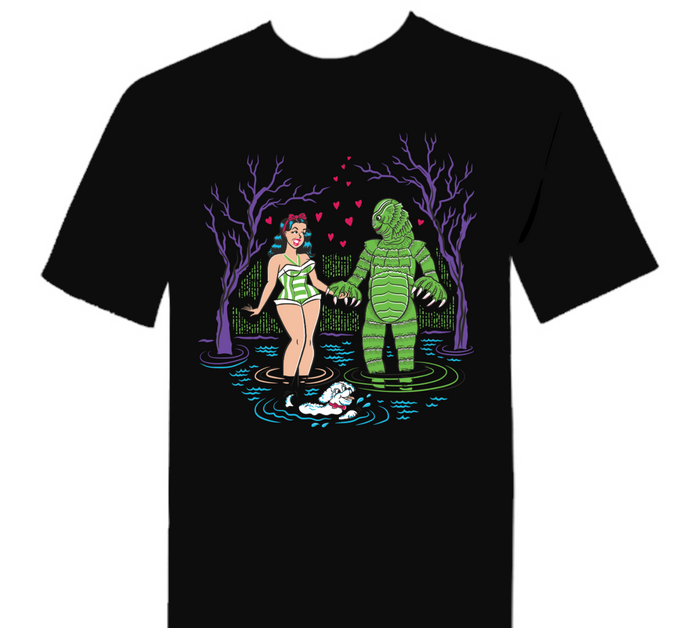Retro Horror, Rockabilly, Pinup, Creature From The Black Lagoon 
