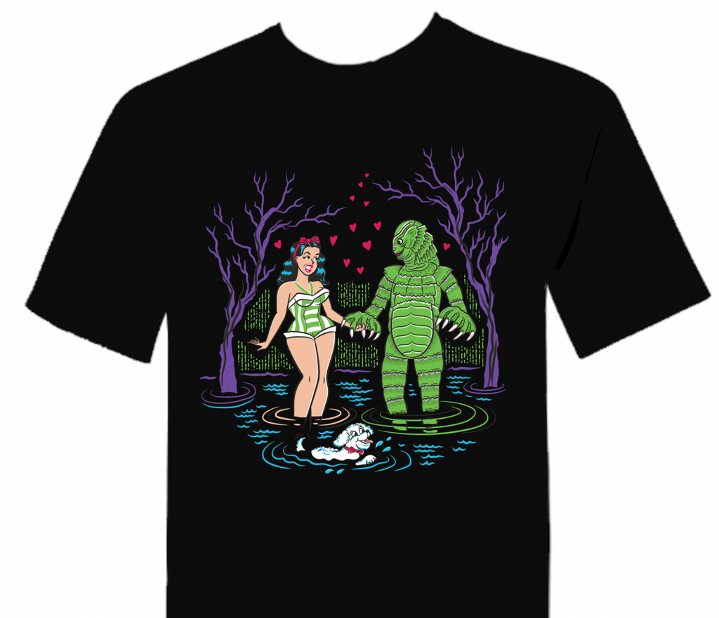 Retro Horror, Rockabilly, Pinup, Creature From The Black Lagoon 