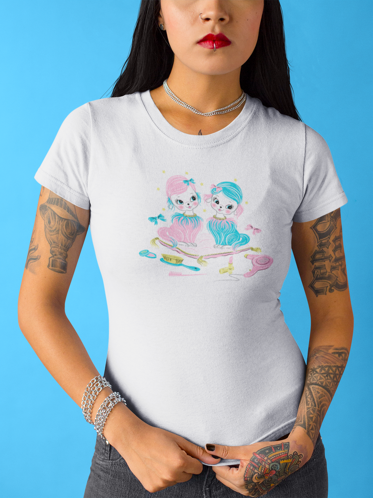 Glamour Poodle Parlor White T-Shirt
