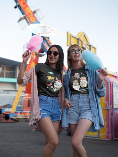 Hamburger Heaven Ladies T-Shirt