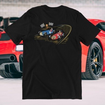 Grand Prix Motor Raceway Speed Racer Black Men's Unisex T-Shirt